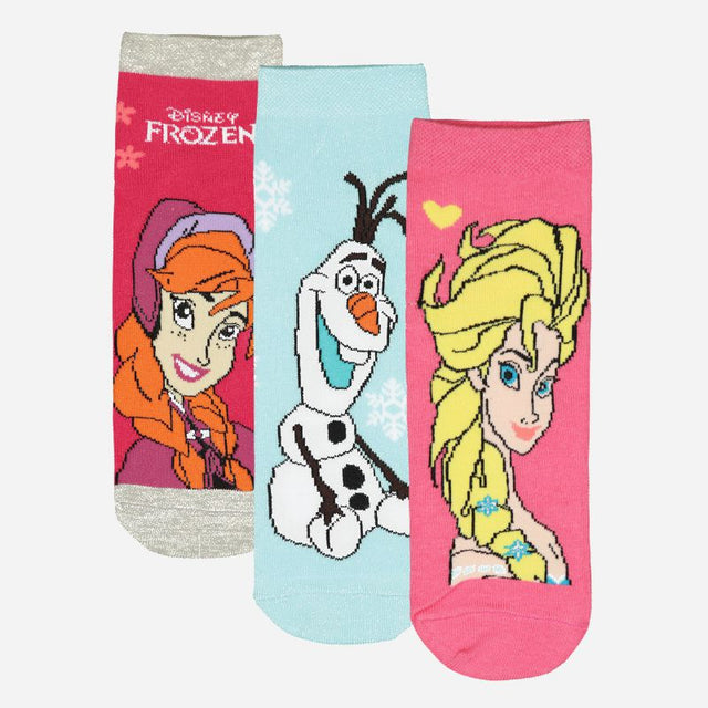 Girls Frozen Socks Pack of 3 - Bodycare