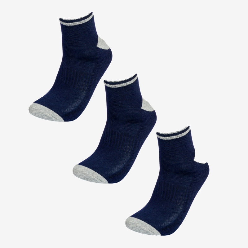 Bodycare Mens Solid Ankle Length Socks Pack Of 3
