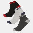 BODYCARE Mens Cotton Blend Men's Short Length Socks Pack of 3 Soft, Breathable & Stretchable  Comfortable  Durable, Easy Wash Multipurpose Socks for Sports, Gym, Travel & Casual Outfits