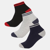 BODYCARE Mens Cotton Blend Men's Short Length Socks Pack of 3 Soft, Breathable & Stretchable  Comfortable  Durable, Easy Wash Multipurpose Socks for Sports, Gym, Travel & Casual Outfits