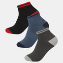 BODYCARE Mens Cotton Blend Men's Short Length Socks Pack of 3 Soft, Breathable & Stretchable  Comfortable  Durable, Easy Wash Multipurpose Socks for Sports, Gym, Travel & Casual Outfits