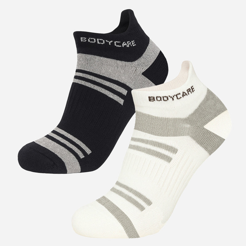 BODYCARE Mens Cotton Blend Men's Short Length Socks Pack of 2 Soft, Breathable & Stretchable  Comfortable  Durable, Easy Wash Multipurpose Socks for Sports, Gym, Travel & Casual Outfits