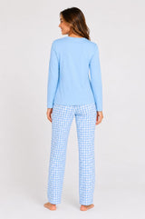 Bodycomfy Women's Polyester Night Suit - Blue