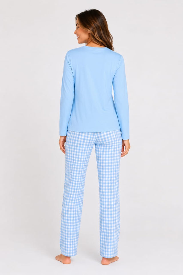 Bodycomfy Women's Polyester Night Suit - Blue