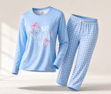 Bodycomfy Women's Polyester Night Suit - Blue