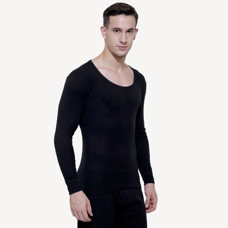 Gold Thermal Top Men Round Neck Full Sleeves