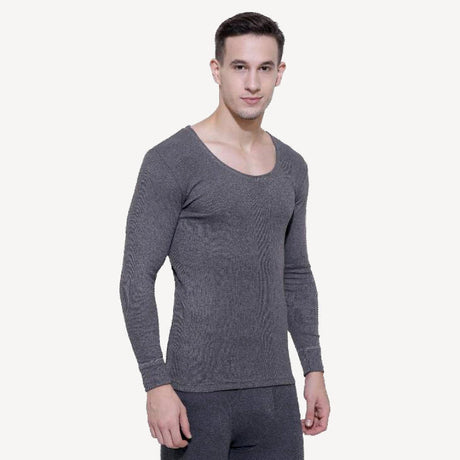Gold Thermal Top Men Round Neck Full Sleeves