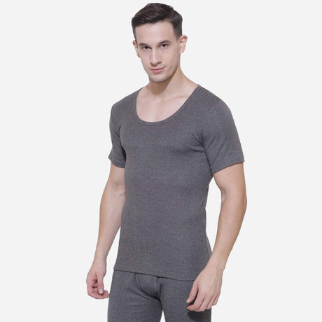 Gold Bodycare Thermal Men Top Round Neck Half Sleeves
