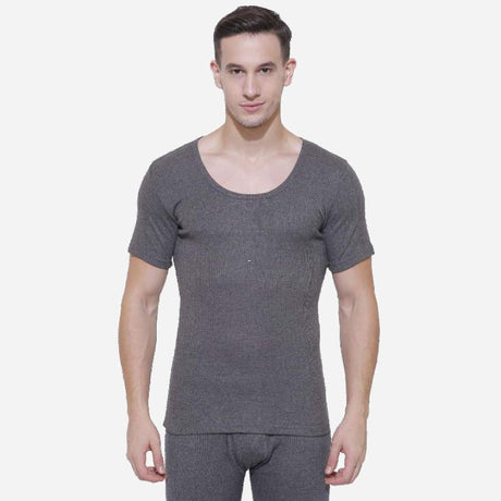 Gold Bodycare Thermal Men Top Round Neck Half Sleeves