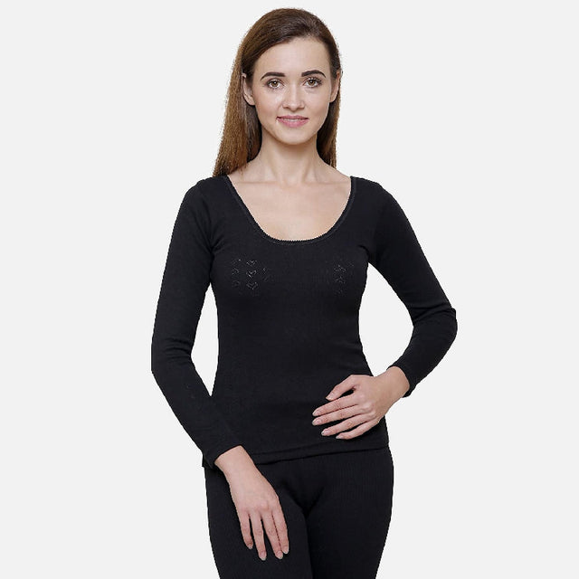 Women Thermal Top Round Neck Full Sleeves - Bodycare