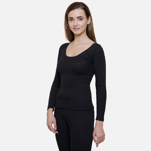 Women Thermal Top Round Neck Full Sleeves - Bodycare