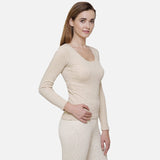 Gold Bodycare Thermal Top Women Round Neck 3/4 Sleeves