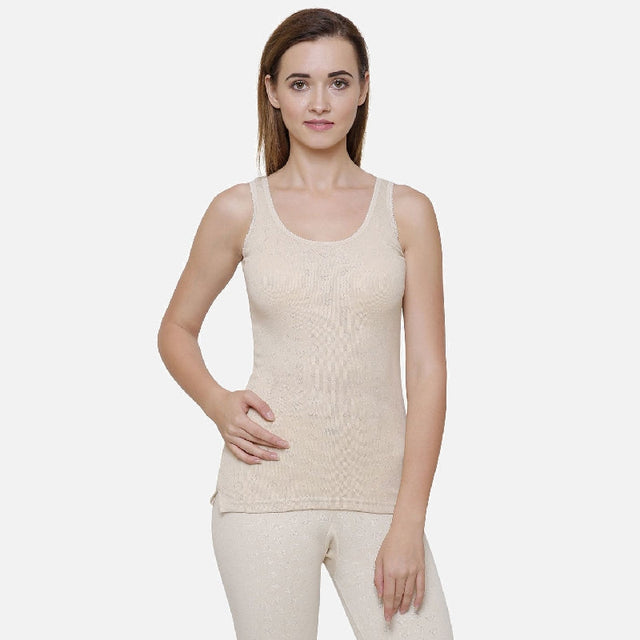 Women Thermal Top Round Neck Sleeveless - Bodycare