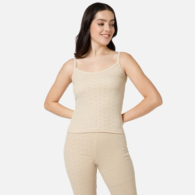 Women Thermal Top Round Neck Sleeveless - Bodycare