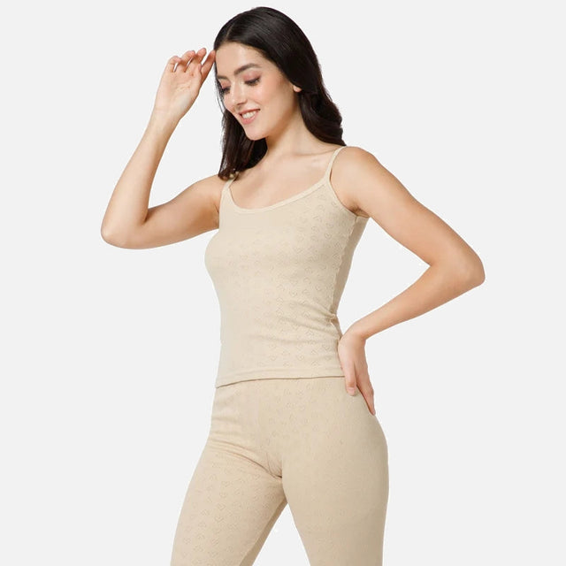 Women Thermal Top Round Neck Sleeveless - Bodycare