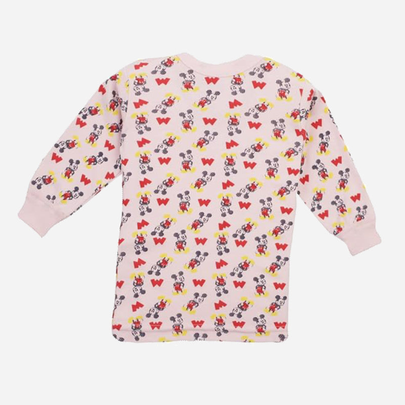 Boys Mickey & Friends Thermal Top Round Neck Full Sleeves - Bodycare