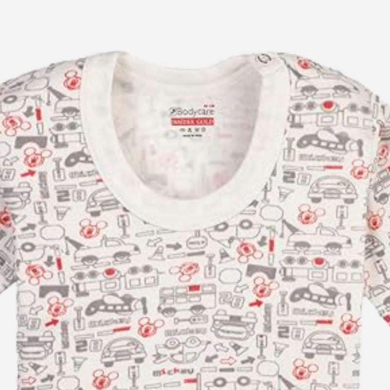 Boys Mickey & Friends Thermal Top Round Neck Full Sleeves - Bodycare