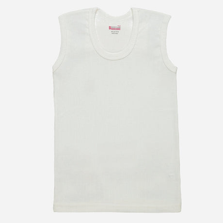 Gold Thermal Boys Top Round Neck  Sleeveless Solid