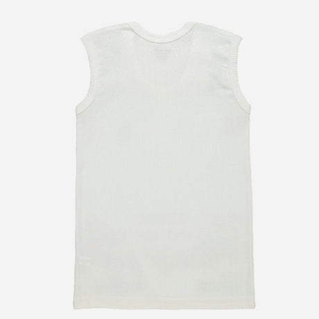Gold Thermal Boys Top Round Neck  Sleeveless Solid