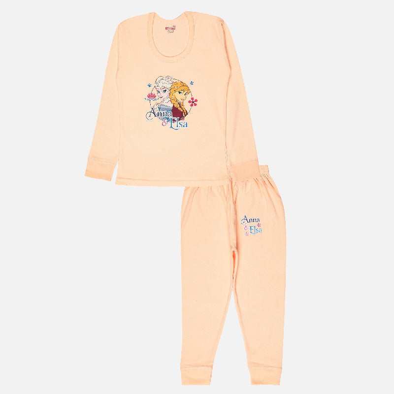 Girls Thermal Set Round Neck Full Sleeves Pack of 1 - Bodycare