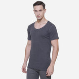 Gold+ Bodycare Mens Cotton Thermal Top Round Neck Half Sleeves Pack Of 1