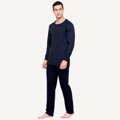 Gold+ Bodycare Men Fleece Thermal Top Round Neck Full Sleeves