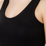 Gold+ Bodycare Women Fleece Thermal Top Round Neck Sleeveless Solid