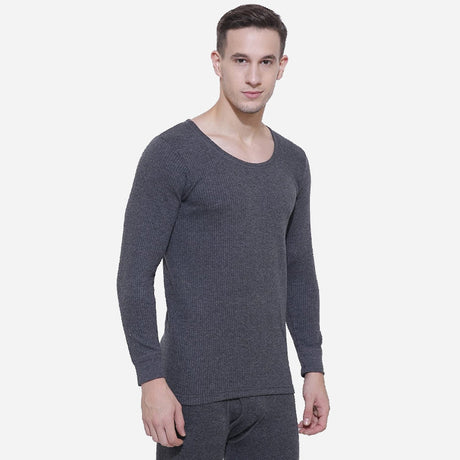 Quilt Bodycare Antibacterial Thermal Men Top Round Neck Full Sleeves