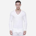 Quilt Bodycare Antibacterial Thermal Men Top V Neck Full Sleeves Solid