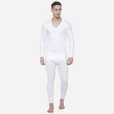 Quilt Bodycare Antibacterial Thermal Men Top V Neck Full Sleeves Solid