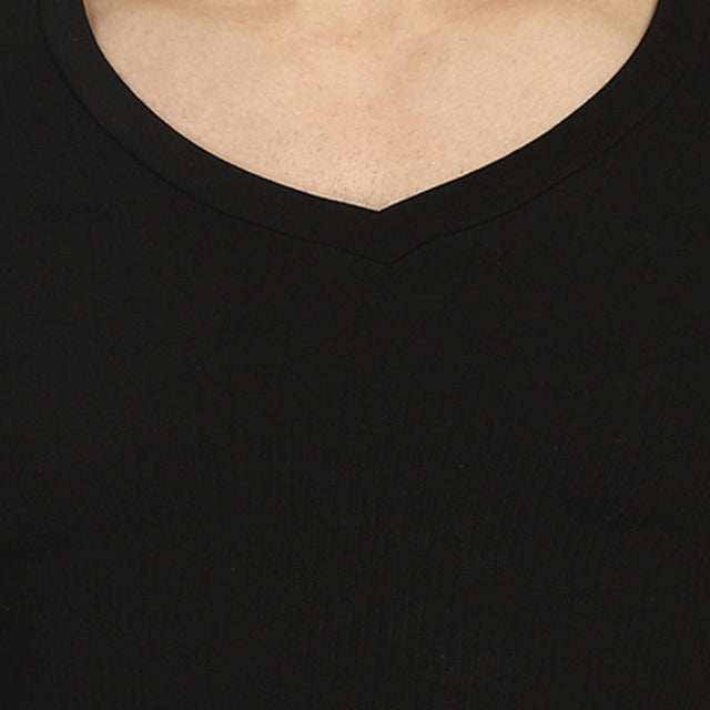 Men Antibacterial Thermal Top V Neck Full Sleeves - Bodycare