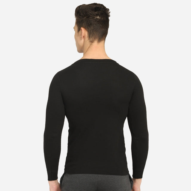 Men Antibacterial Thermal Top V Neck Full Sleeves - Bodycare
