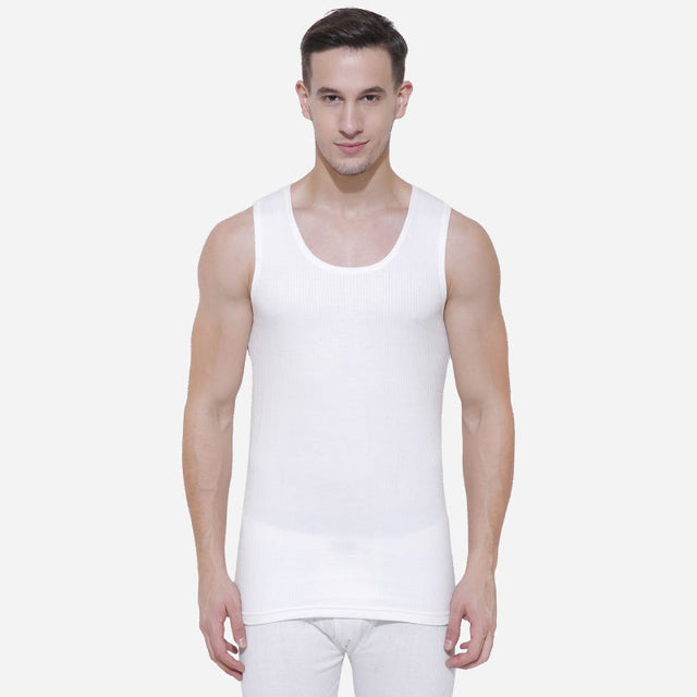 Men Antibacterial Thermal Top Round Neck Sleeveless - Bodycare
