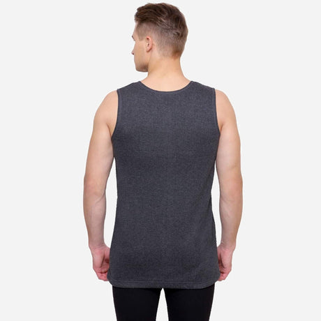 Quilt Bodycare Antibacterial Thermal Men Top Round Neck Sleeveless Solid