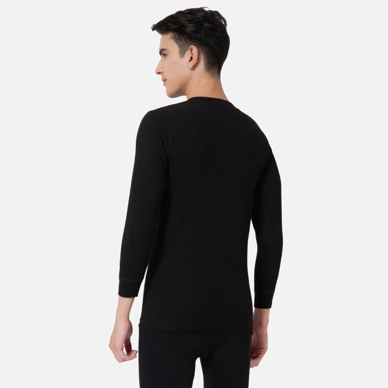 Quilt Bodycare Antibacterial Thermal Men Top Crew Neck Full Sleeves Solid