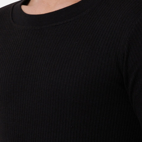 Quilt Bodycare Antibacterial Thermal Men Top Crew Neck Full Sleeves Solid