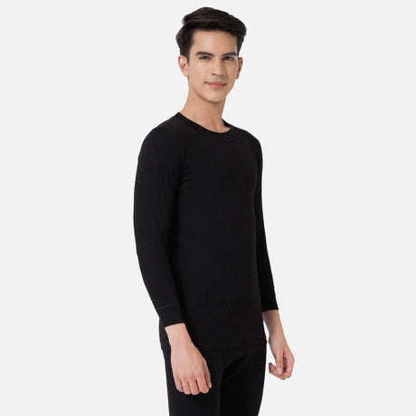 Quilt Bodycare Antibacterial Thermal Men Top Crew Neck Full Sleeves Solid