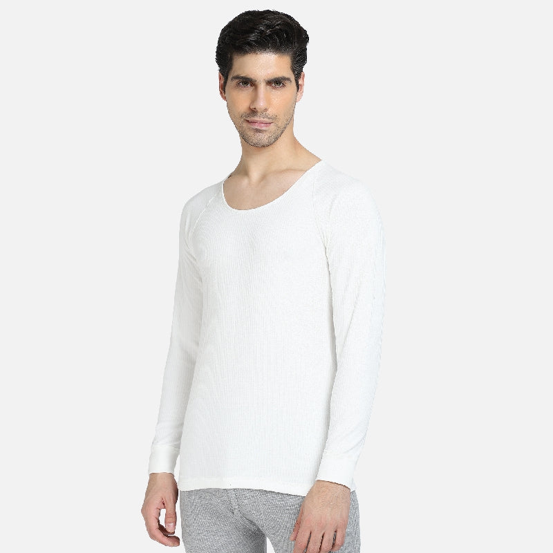 Quilt Bodycare Antibacterial Thermal Men Top Round Neck Full Sleeves Solid