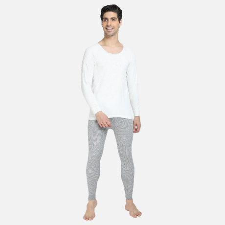 Quilt Bodycare Antibacterial Thermal Men Top Round Neck Full Sleeves Solid