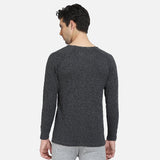 Quilt Bodycare Antibacterial Thermal Men Top Round Neck Full Sleeves Solid