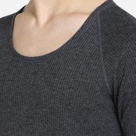 Quilt Bodycare Antibacterial Thermal Men Top Round Neck Full Sleeves Solid