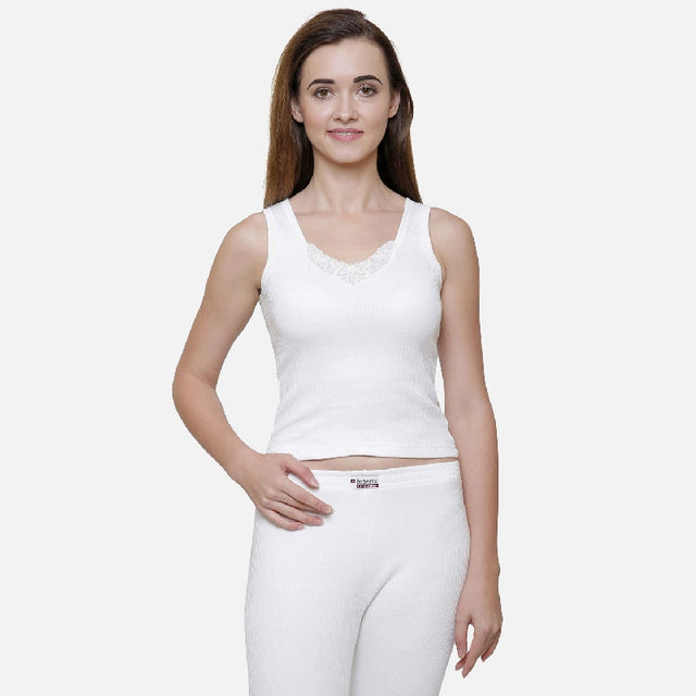 Women Antibacterial Thermal Top Round Neck Sleeveless - Bodycare