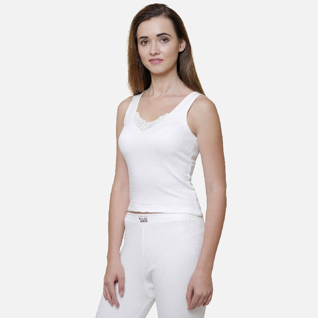 Women Antibacterial Thermal Top Round Neck Sleeveless - Bodycare
