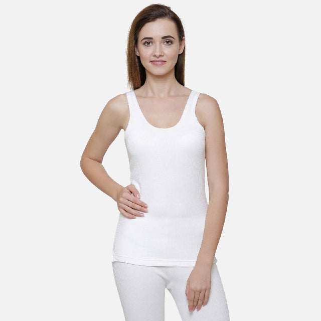 Women Antibacterial Thermal Top Round Neck Sleeveless - Bodycare