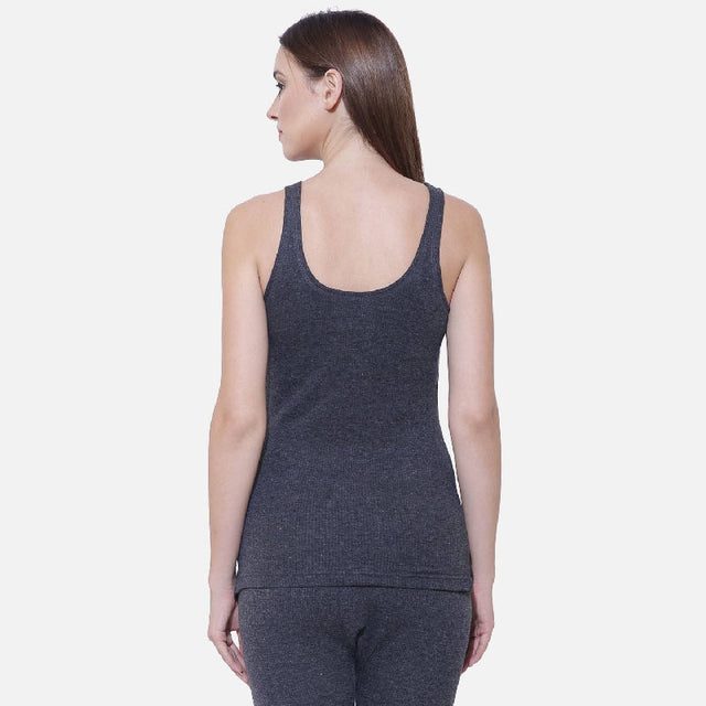Women Antibacterial Thermal Top Round Neck Sleeveless - Bodycare