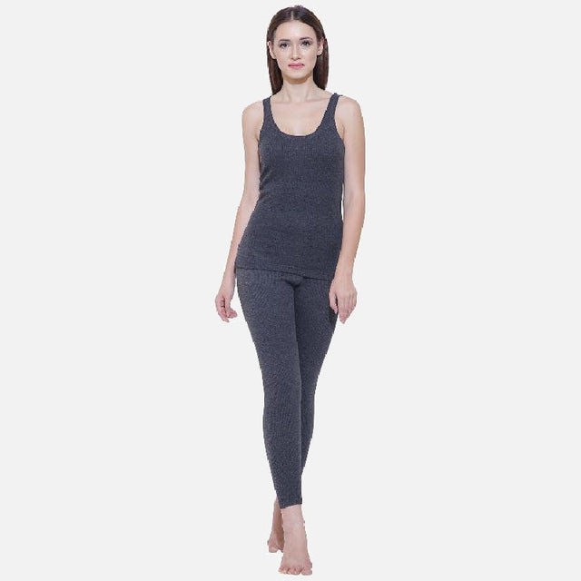Women Antibacterial Thermal Top Round Neck Sleeveless - Bodycare