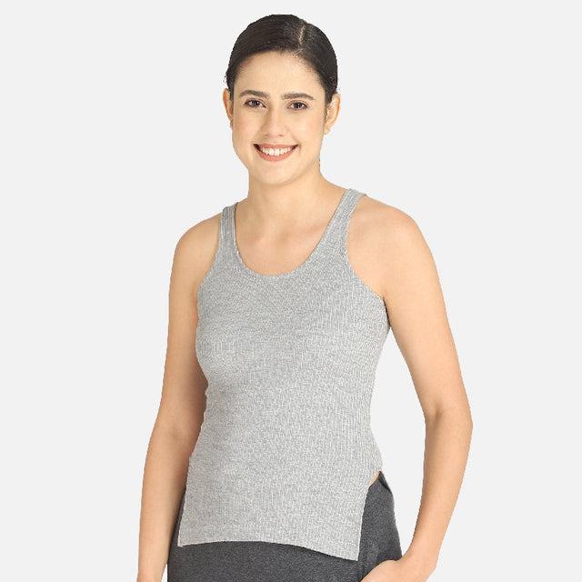 Women Antibacterial Thermal Top Round Neck Sleeveless - Bodycare