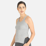 Quilt Bodycare Antibacterial Thermal Women Top Round Neck Sleeveless