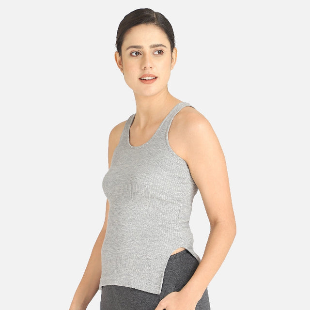 Women Antibacterial Thermal Top Round Neck Sleeveless - Bodycare