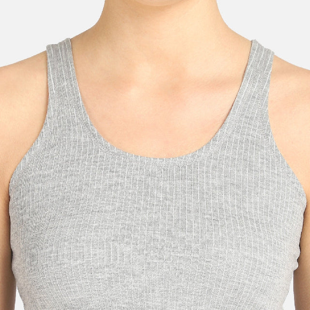 Women Antibacterial Thermal Top Round Neck Sleeveless - Bodycare